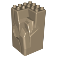 Duplo Rock Cave 4 x 4 x 6 in Dark Tan