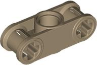 Technic Axle and Pin Connector Perpendicular 3L with Centre Pin Hole in Dark Tan