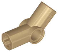 Technic Axle and Pin Connector Angled #4 - 135° in Dark Tan