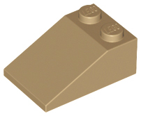 Brick Sloped 33° 3 x 2 in Dark Tan