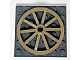 Wheel Wagon Huge (43mm D.) in Dark Tan