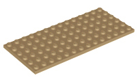 Plate 6 x 14 in Dark Tan