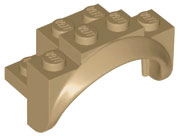 Wheel Arch, Mudguard 4 x 2 x 2 1/2 in Dark Tan
