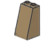 Brick Sloped 75° 2 x 2 x 3 [Hollow Studs] in Dark Tan