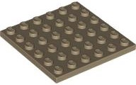 Plate 6 x 6 in Dark Tan