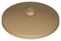 Dish 4 x 4 Inverted [Radar] in Dark Tan