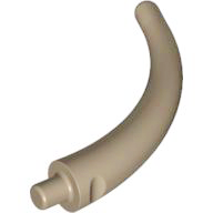 Animal Body Part / Plant, Tail / Claw / Horn / Branch / Tentacle, End Section in Dark Tan