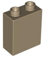 Duplo Brick 1 x 2 x 2 in Dark Tan