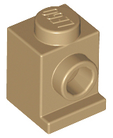 Brick Special 1 x 1 with Headlight in Dark Tan