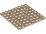 Plate 8 x 8 in Dark Tan