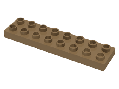 Duplo Plate 2 x 8 in Dark Tan