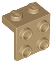 Bracket 1 x 2 - 2 x 2 in Dark Tan