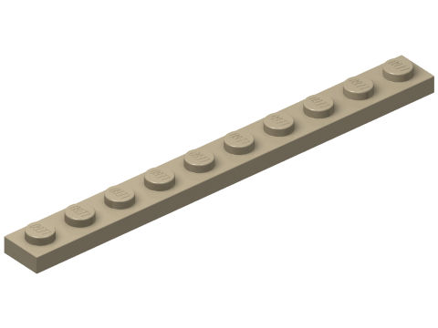 Plate 1 x 10 in Dark Tan