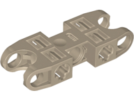 Technic Axle and Pin Connector 2 x 5 with Two Ball Joint Sockets in Dark Tan