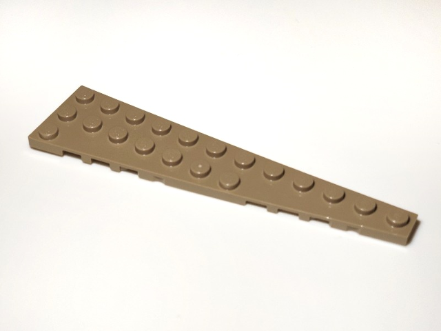 Wedge Plate 12 x 3 Right in Dark Tan