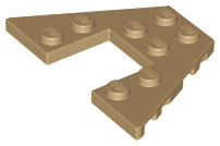 Wedge Plate 4 x 6 in Dark Tan