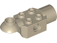 Technic Brick Special 2 x 2 with Pin Hole, Rotation Joint Ball Half [Horizontal Top], Rotation Joint Socket in Dark Tan
