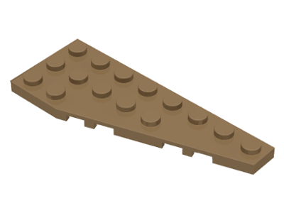 Wedge Plate 8 x 3, 22° Right in Dark Tan