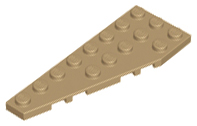 Wedge Plate 8 x 3, 22° Left in Dark Tan