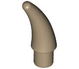 Animal Body Part, Barb / Claw / Tooth / Talon / Horn, Small in Dark Tan