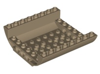 Brick Curved Inverted 8 x 8 x 2 Double in Dark Tan