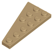 Wedge Plate 6 x 3 Right in Dark Tan