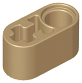 Technic Beam 1 x 2 Thick with Pin Hole and Axle Hole in Dark Tan