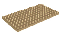Duplo Plate 8 x 16 in Dark Tan
