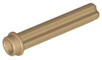 Technic Axle 3 with Stud in Dark Tan