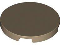 Tile Round 3 x 3 in Dark Tan