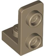 Bracket 1 x 1 - 1 x 2 Inverted in Dark Tan