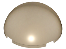 Dome Hemisphere 4 x 4 in Dark Tan