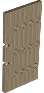 Door 1 x 5 x 8.5 Stockade in Dark Tan