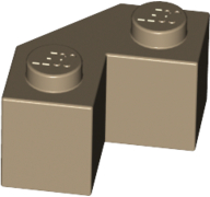 Brick Wedged 2 x 2 Facet in Dark Tan