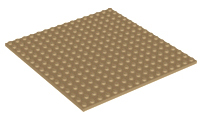 Plate 16 x 16 in Dark Tan