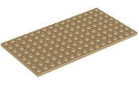 Plate 8 x 16 in Dark Tan