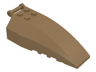 Windscreen 8 x 4 x 2 with 4 Studs and Handle in Dark Tan