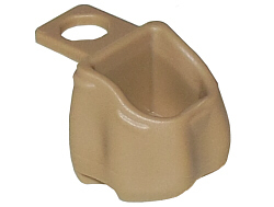 Minifig Neckwear Backpack [Open] in Dark Tan