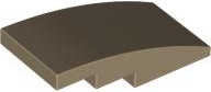 Brick Curved 4 x 2 No Studs in Dark Tan