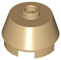 Brick Round 2 x 2 Truncated Cone in Dark Tan
