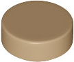 Tile Round 1 x 1 in Dark Tan