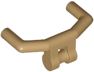 Handlebars with Angular Handles in Dark Tan