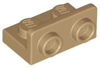 Bracket 1 x 2 - 1 x 2 Inverted in Dark Tan