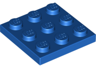 Plate 3 x 3 in Blue