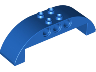 Brick Curved 2 x 8 x 2 Double in Blue