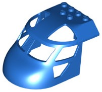 Aircraft Fuselage Curved Forward 6 x 8 Top in Blue