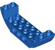 Brick Curved Inverted 2 x 8 x 2 Double in Blue