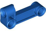 Technic Pin Connector Perpendicular 2 x 4 Bent - Beam with 90 Hole Ø 4.8 in Blue
