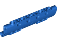 Technic Panel Curved 11 x 3 with 10 Pin Holes through Panel Surface in Blue