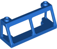 Windscreen 2 x 6 x 2 Train without Glass in Blue